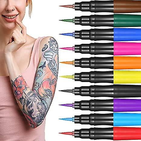 Temporary Tattoo Pens Fake Tattoos Kit Removable Tattoo Markers For Men Women Sleeves Easter Basket Stuffers Gifts For Teenage Girls And Boys Kids Adu